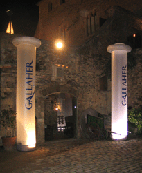 Colonnes gonflables pour entrée
