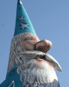 Figure de magicien gonflable