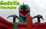 Toboggan gonflable Godzilla